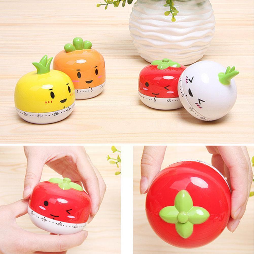 Pomodoro Kitchen Timer Alarm Clock Cartoon Vegetable Kitchen For Household Baking Helper Supplies Reminder Shaped Cooking E C8v4