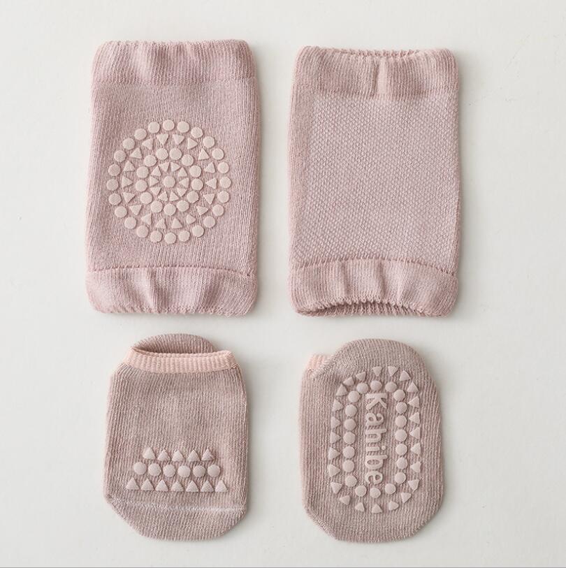 Chaussettes antidérapantes unisexes pour bébé, genouillère épaisse, semelle en caoutchouc éponge, pour enfants, garçons et filles, chauffe-jambes, 0-3T: E / 1 to 3t