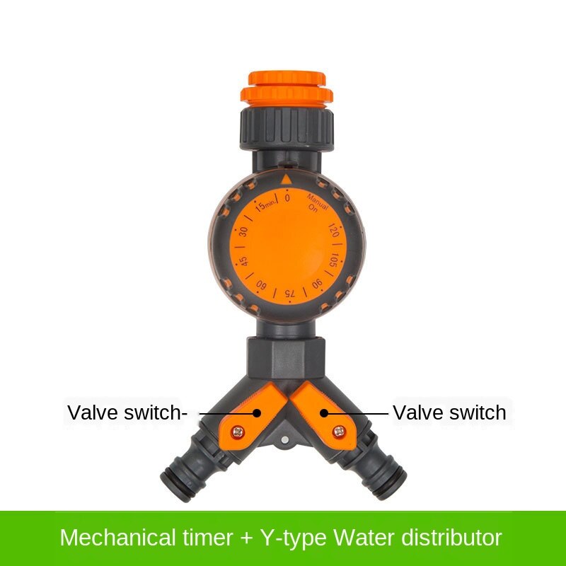 Automatisk vanding timer mekanisk vanding timer drivhus havevandingsregulator vanding controller vandhane timer: Y type vand separa