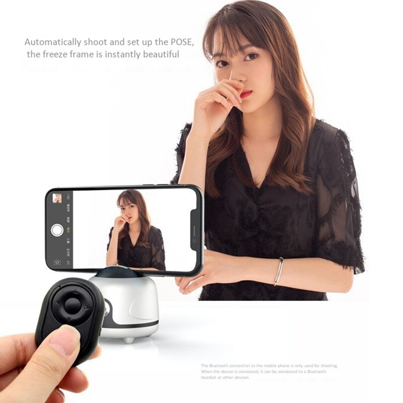 Smart Follower Gimbal 360°Rotating Automatic Face and Object Tracking, Phone Gimbal Stabilizer for 10mm Thickness Phones