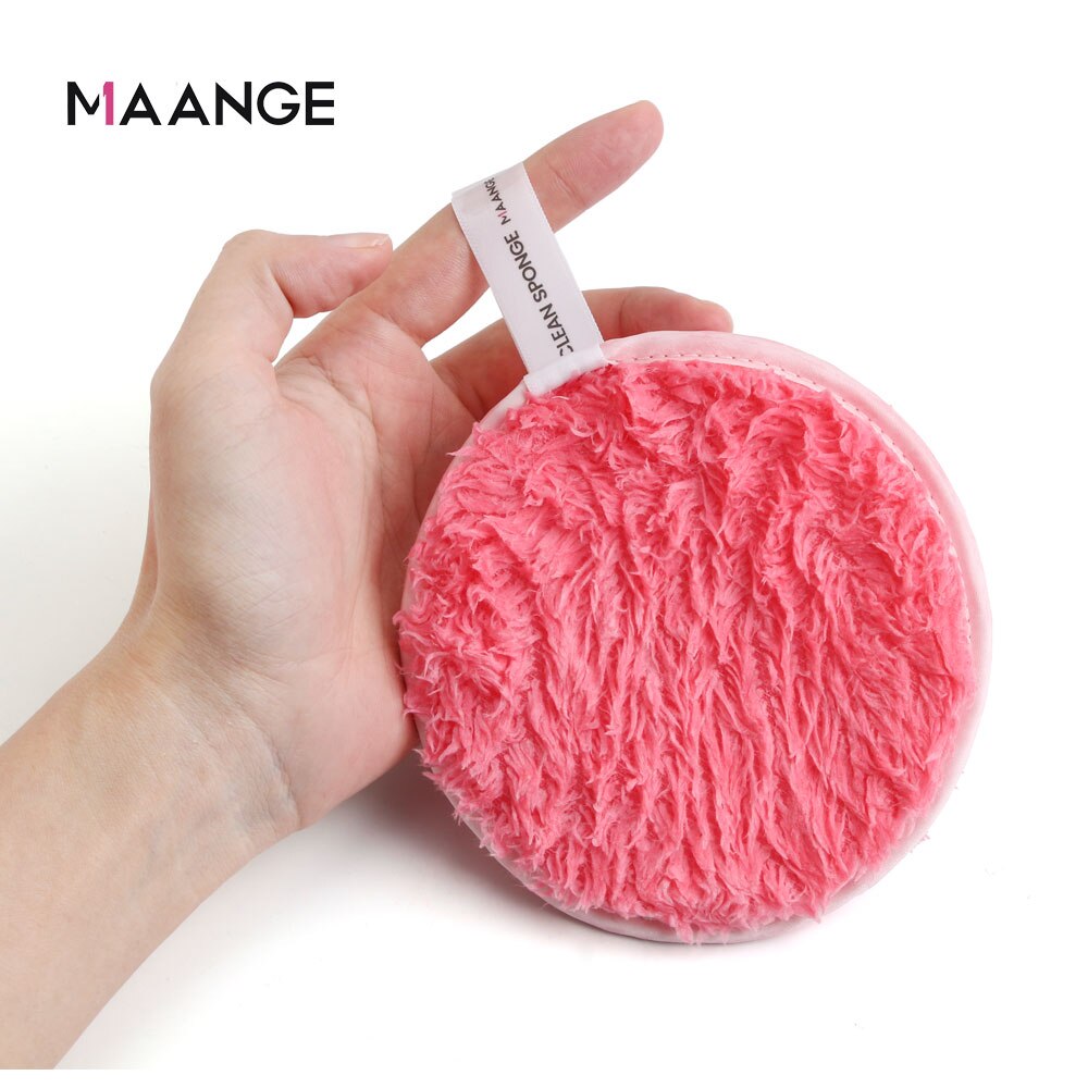 1Pc Reusable Makeup Removal Pad Soft Double-sided Sponge Cleansing Cleaner Puff Cosmetic Remover Face Washing Tools