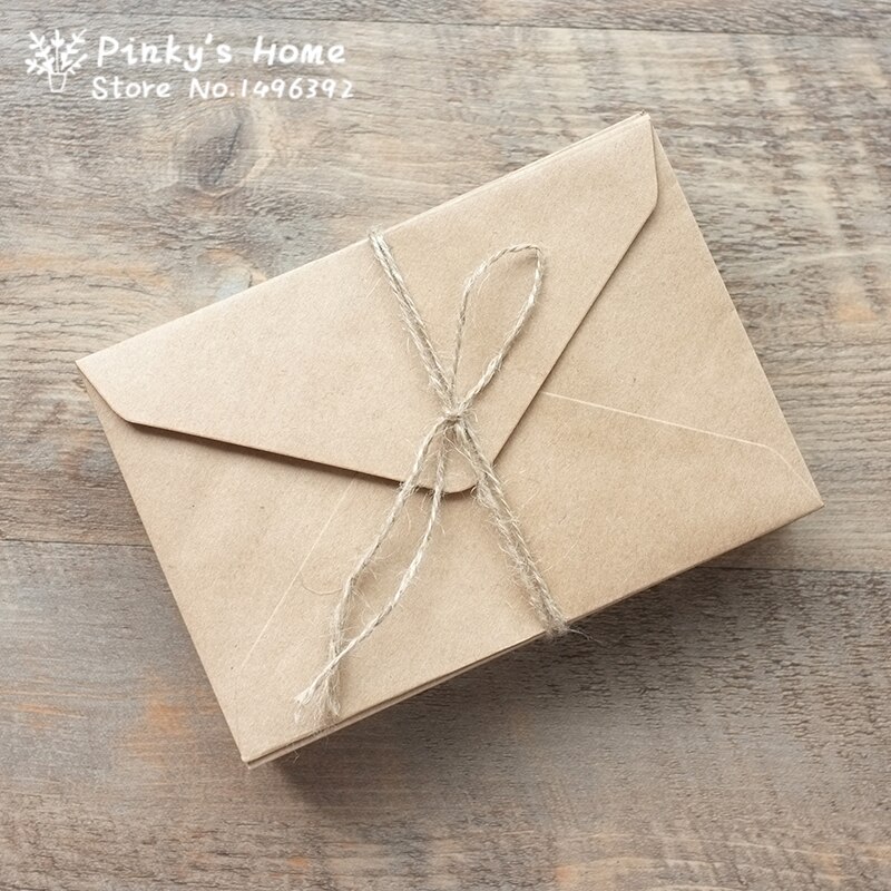 (10 pieces/lot) Retro Envelopes Blank Kraft Paper Vintage Scrapbook Envelopes Postcards Envelopes Kraft Envelope