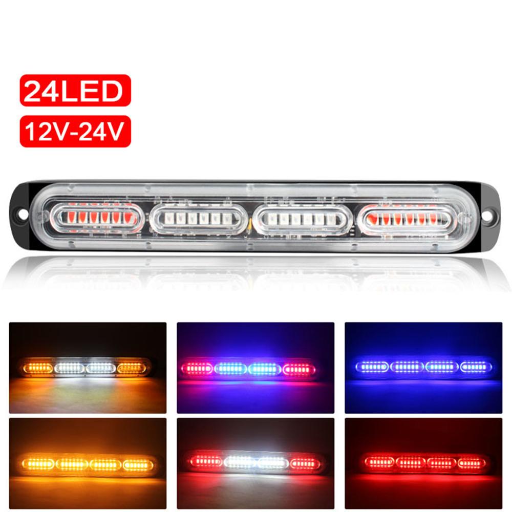 Auto 24 led bar strobo valot vilkku fso auto salama poliisi vilkku stroboskoopit stroboskooppi valo poliisi led valo vilkkuvalo