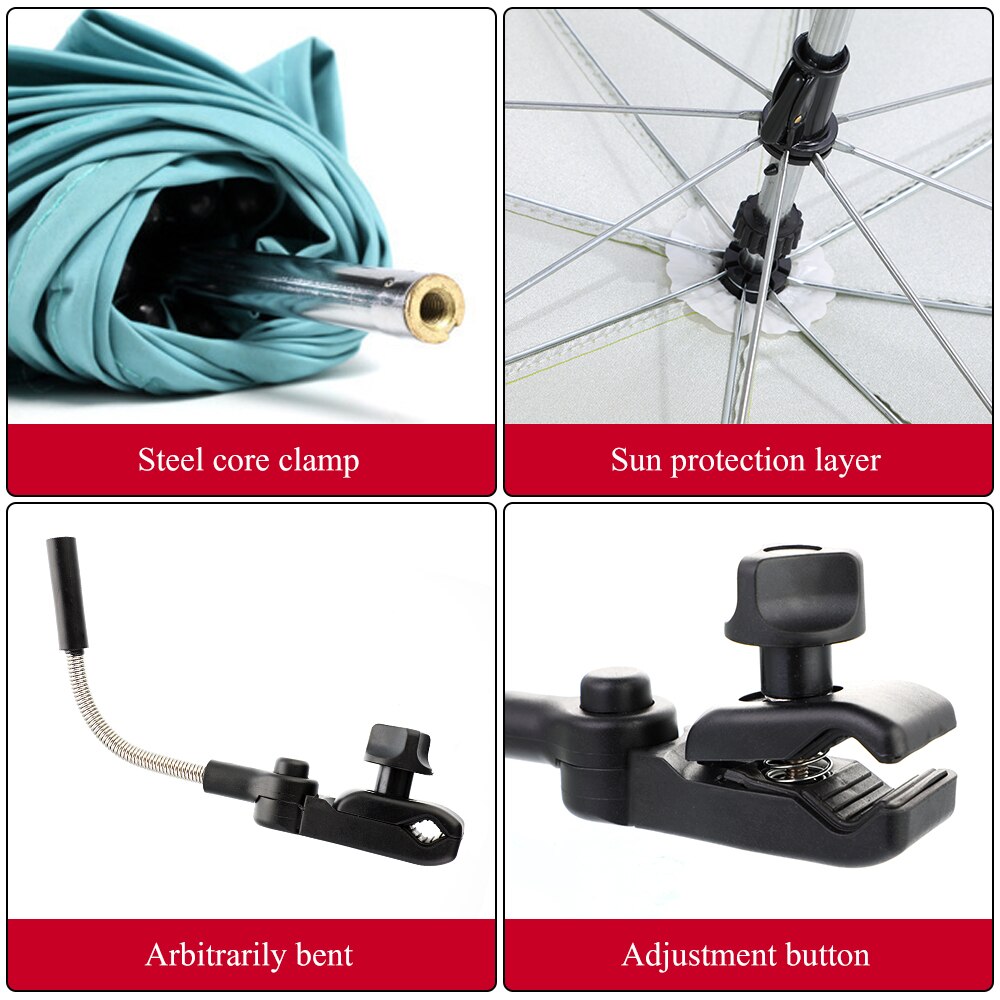 Sombrilla de cochecito de bebé, sombrilla de cochecito de bebé, paraguas con protección UV, artefacto para bebé, paraguas,