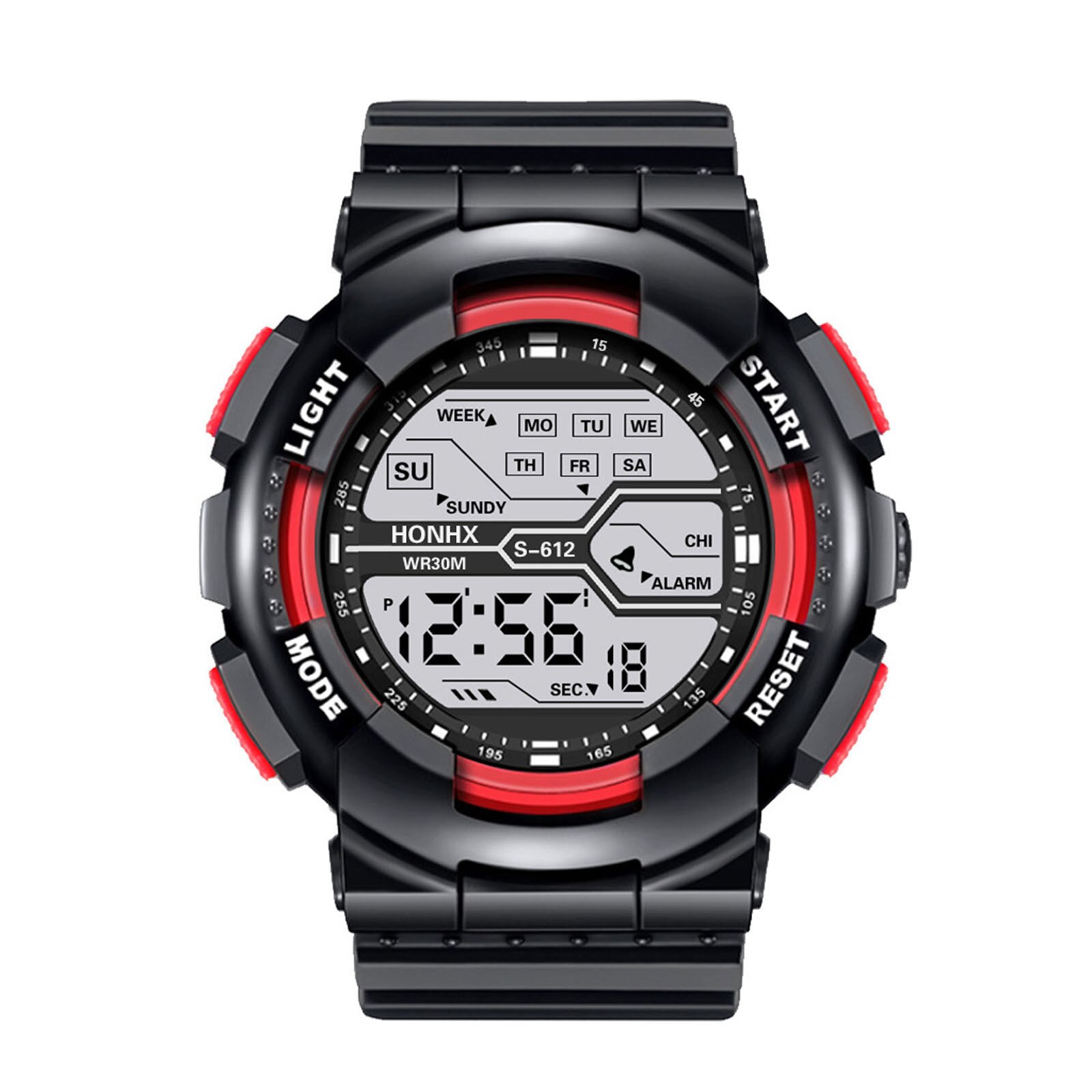Honhx Watch Digital Wristwatches A Variety Of Styles Of Cool Sports Electronic Watches With Four Buttons reloj mujer: A