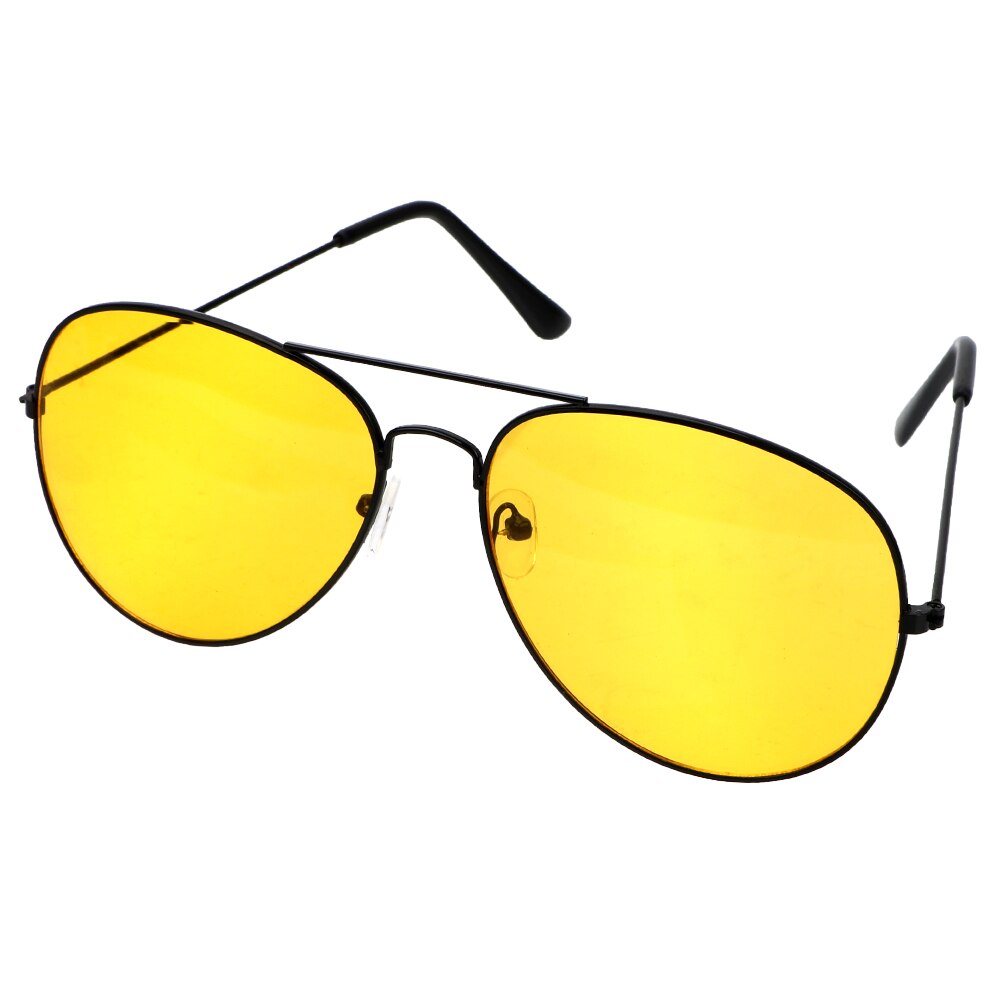 Sports anti-refleks nattesyn driverbriller til natkørsel forbedrede lette briller solbriller beskyttelsesbriller auto accessori: Sort ramme