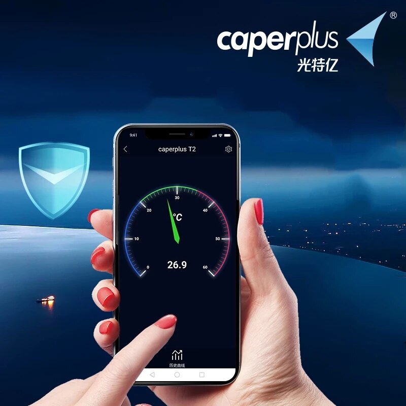 Caperplus Aquarium Thermometer App Wifi Afstandsbediening Monitor Thermometer Aquarium Aquarium Reef Tank Temperatuur Test Meter