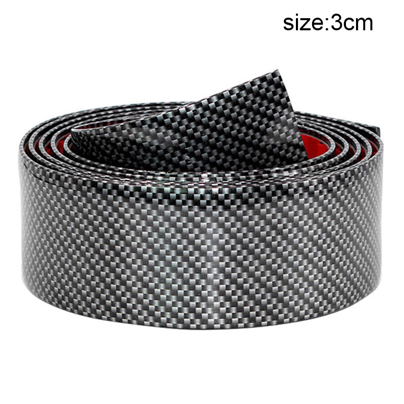 5D Car Sticker Carbon Fiber Rubber Styling DIY Sill Bumper Sticker for Auto Accessories JLD: 3cm