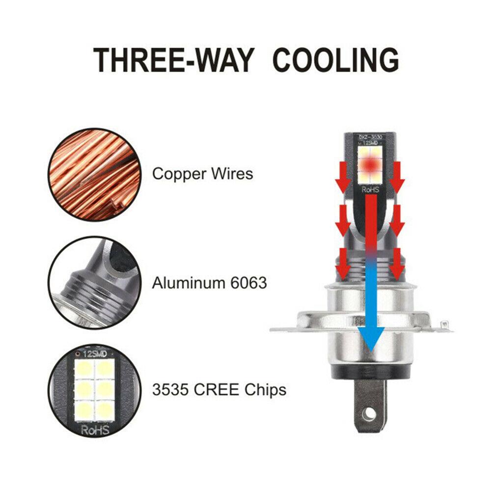 2 uds H7 12V 6000K 24000LM bombilla LED de luz antiniebla CSP Chip día de funcionamiento luz LED faro del coche 110W IP68 Luz de haz Alto y Bajo