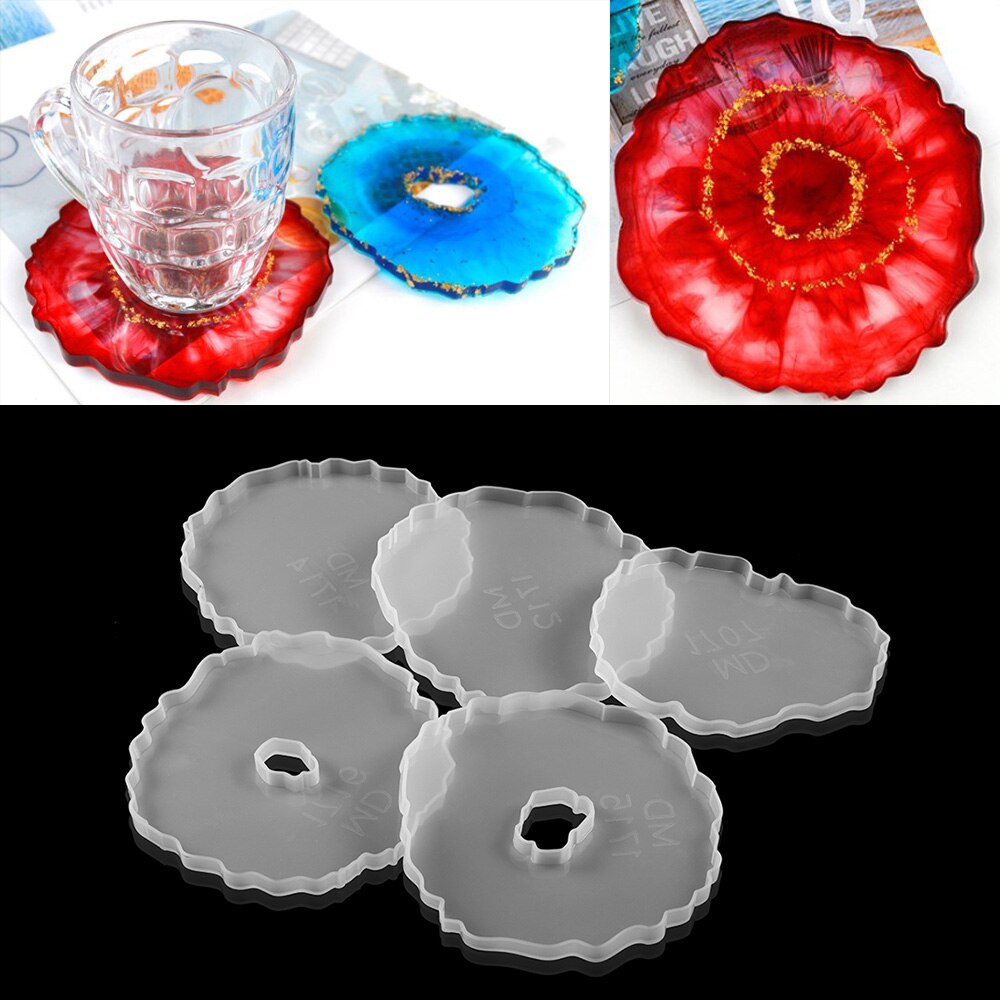 Wavy Lace Tea Coaster Silicone Molds Wine Glass Coaster Epoxy Resin Mold For DIY Family Party Table Decoration Jewelry Making