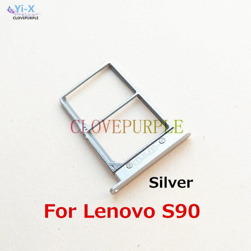 Sim Card Tray Slot Houder Voor Lenovo S90 S960 S860 S850 Vervangende Onderdelen: S90 Silver