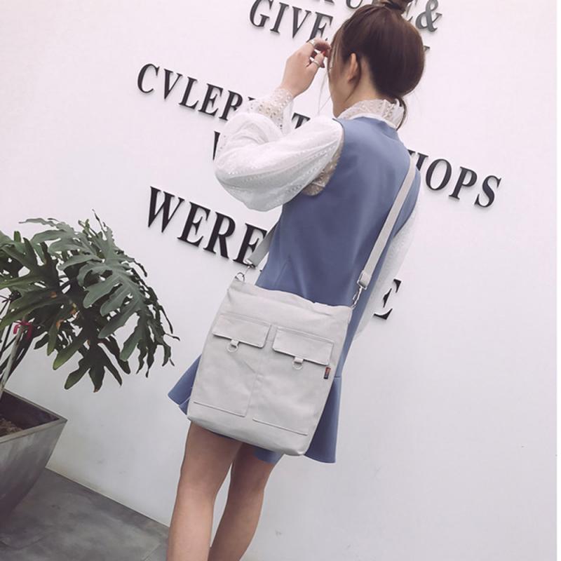 Casual Simple Art Canvas Bag For Women Canvas Tote Bag Shoulder Messenger Bag Shopping Bag Student Canvas Shiopping Bag