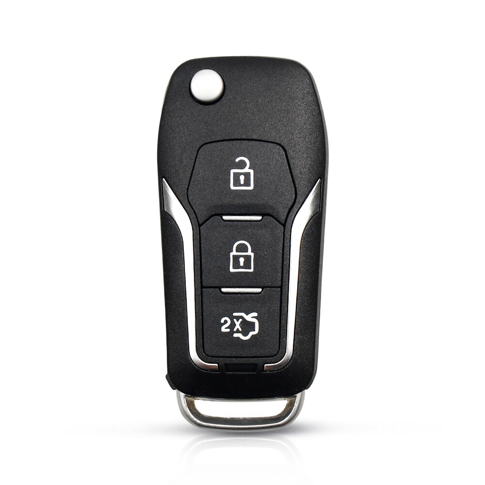 KEYYOU-Funda de mando a distancia plegable para Ford Focus 3, 3 botones, para conectar a mondeo c max