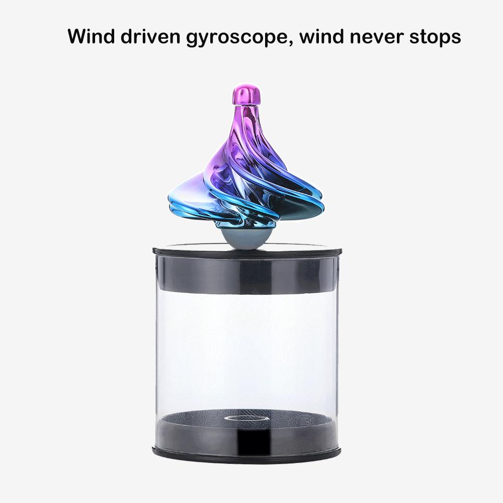 Gyroscope pneumatique pour enfants, jouet de décompression, de noël, souffle de vent coloré, jeu d'intérieur