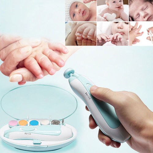 Electric Baby Nail File Tools Safe Trimmer for Newborn Toddler Toes Fingernails Nail Care