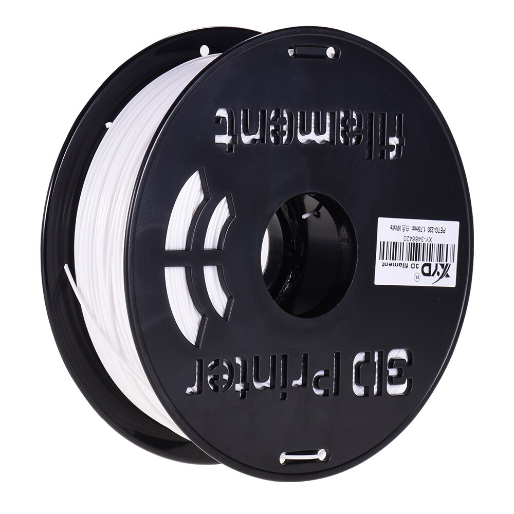 1KG/ Spool PETG Filament 1,75mm Durchmesser Druck Material Refills für 3D Drucker Zeichnung Stifte, Weiß: WHITE