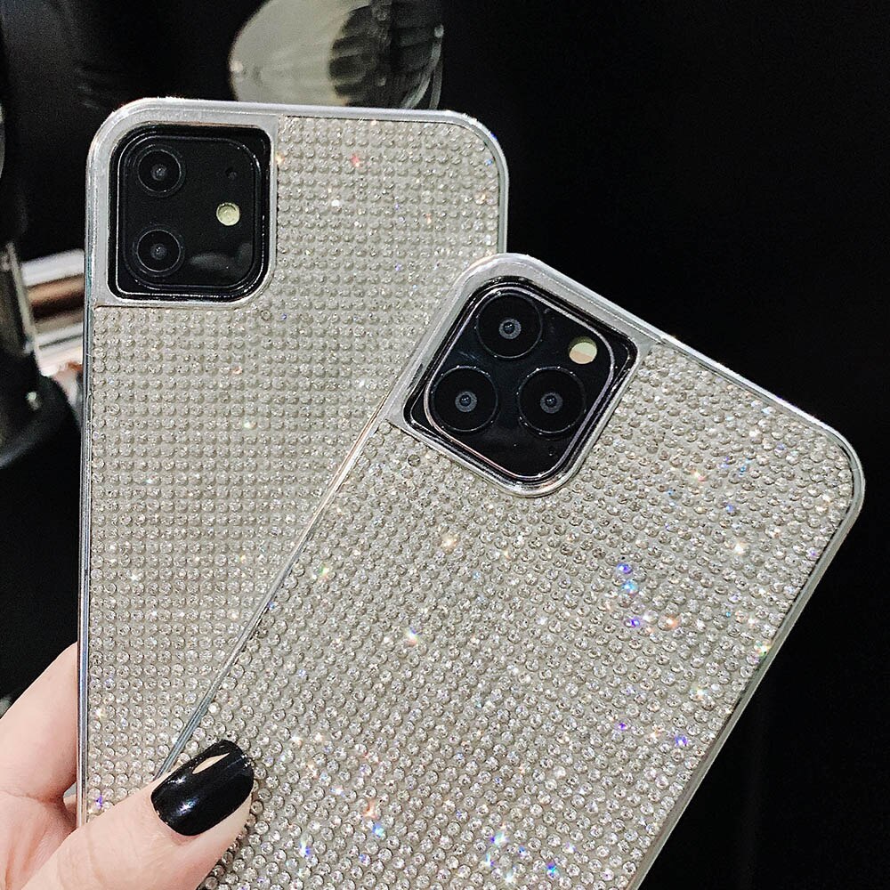 Rhinestone Bling Diamond Glitter Necklace Lanyard Cord Crossbody Phone Case For iPhone 13 12 X XR XS 11 Pro Max 7 8 6 6s Plus SE