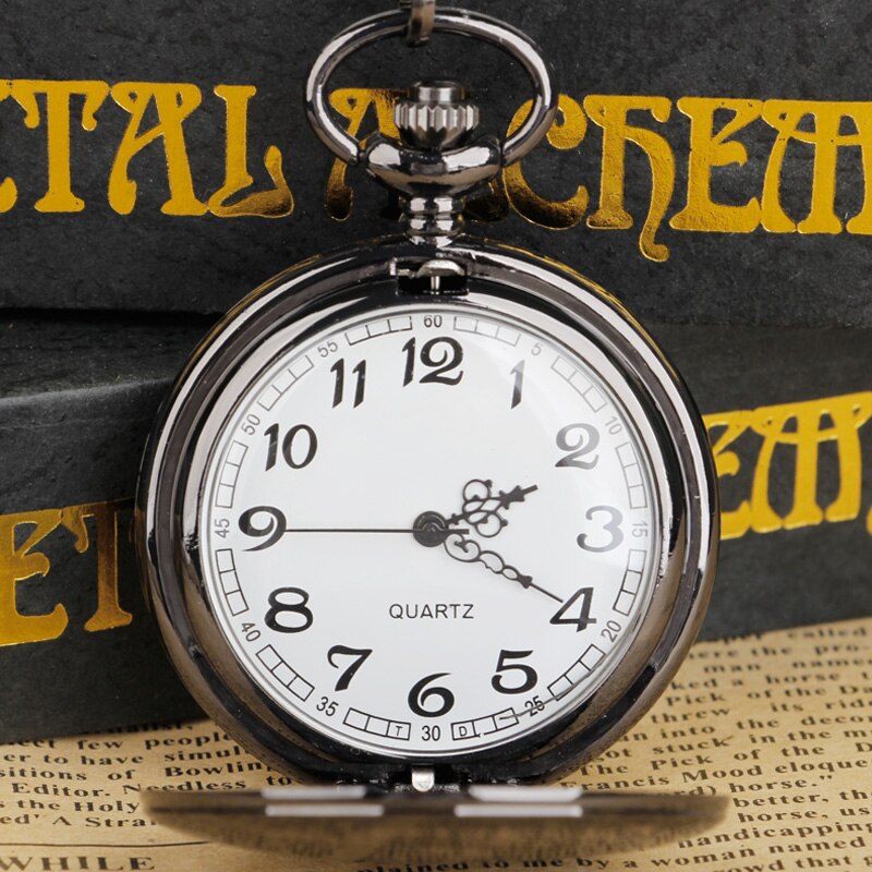 Creatitive Pocket Watch Pattern Steampunk Vintage Quartz Pocket Watch Best Husband