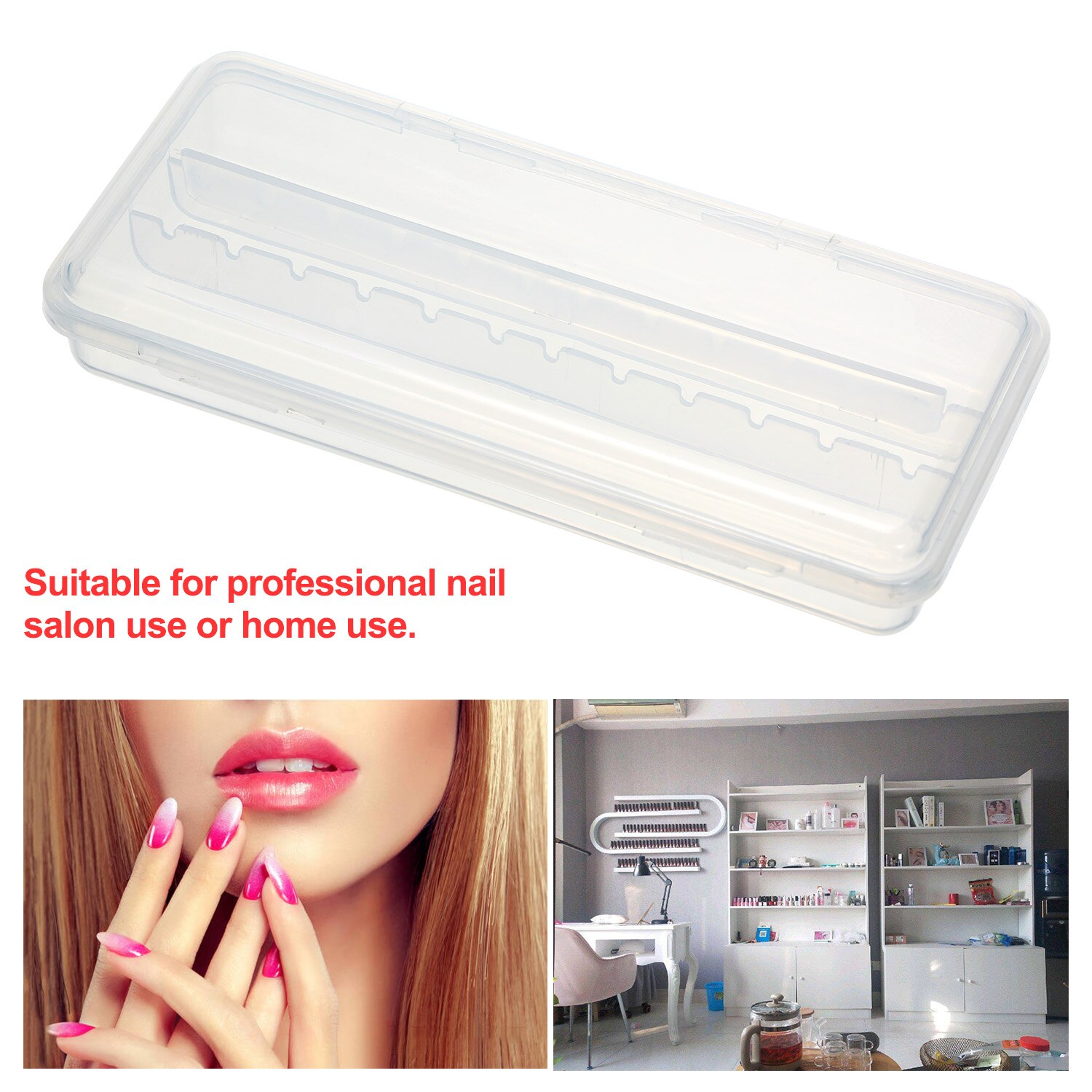 Nail Boren Houder Nail Boren Opbergdoos 12 Gaten Opbergdoos Vitrine Manicure Tool