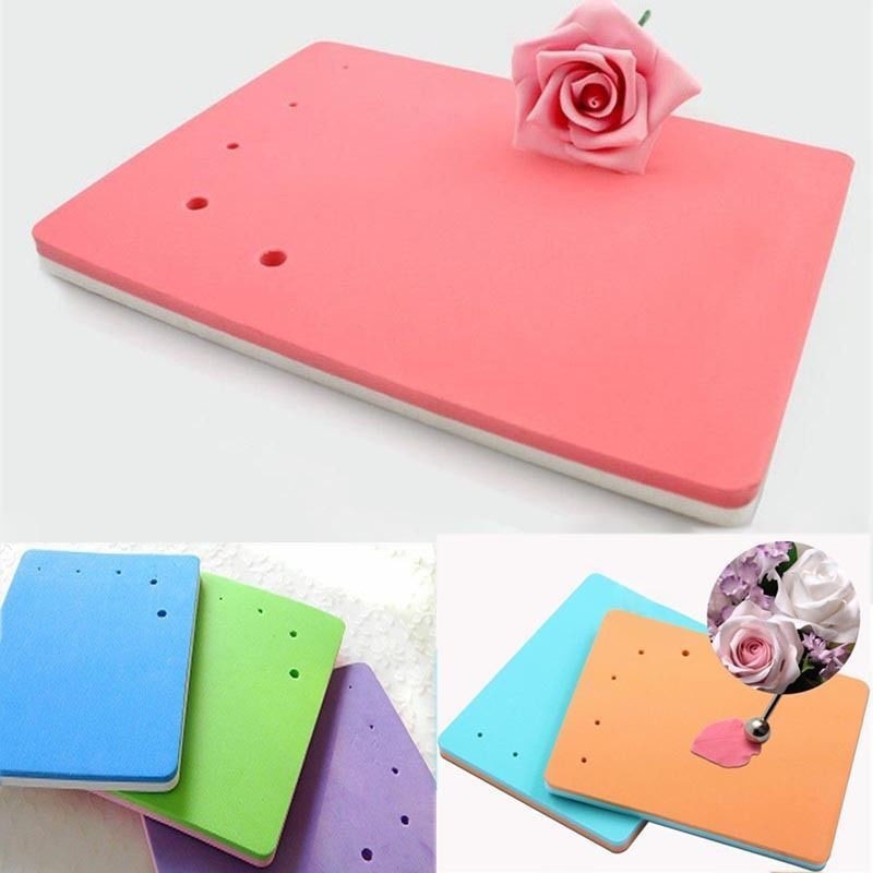 Fondant Cake Foam Pad Sponge Gum Paste Decorating Sugarcraft Flower Modelling House Home Baking Tool Cake Mat Bakeware
