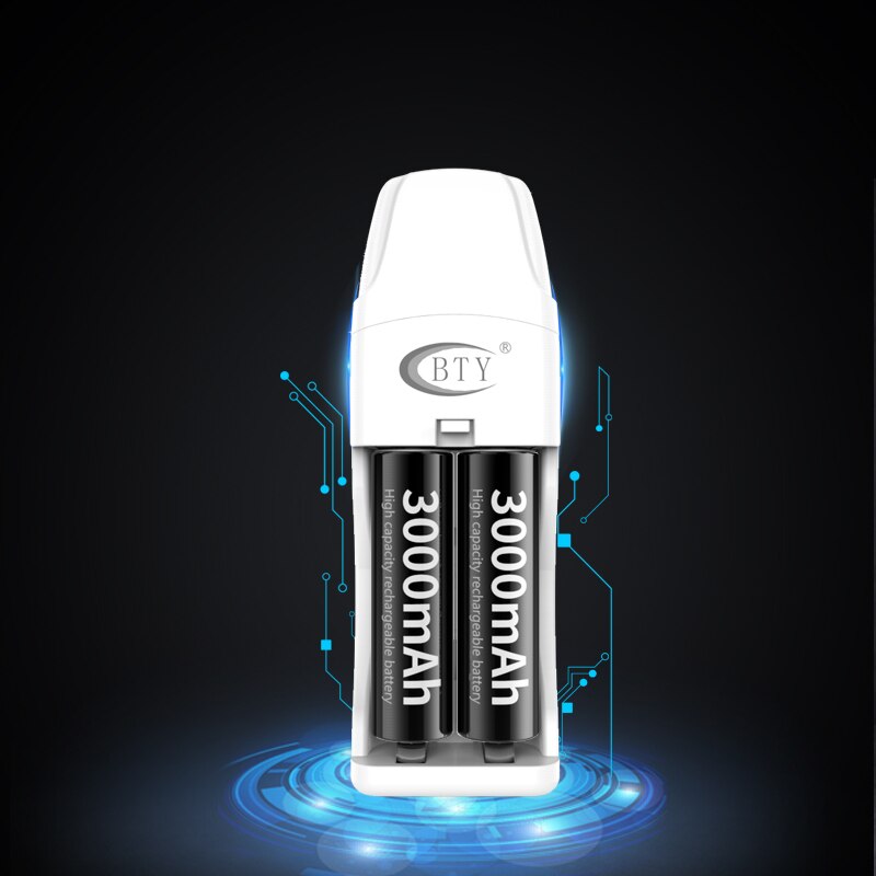 BTY V823 Drahtlose Bequem Ladegerät 2 Schlüssel Schnelle Usb Ladegerät Für Aa Aaa Ni-Mh Ni-Cd 1,5 V Wiederaufladbare batterie Spielzeug Batterien