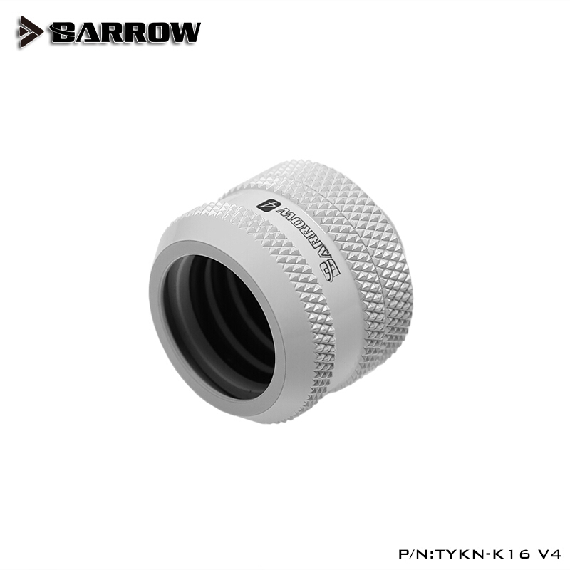 Barrow  od 16mm hårda rör kompressionskopplingar, hårda rörbyggda kopplingar svart / ljus silver / vit / guld tykn -k16 v4: Vit