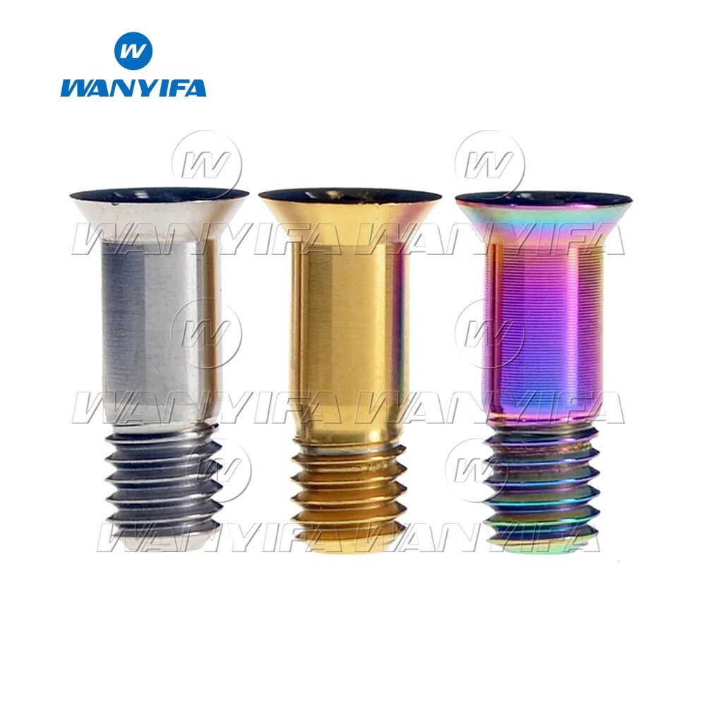 Wanyifa M5X14.5mm Cycling Bicycle Titanium Ti Rear Derailleur Jockey Wheel Bolts MTB Bike Riding Guide Roller Bolt Screw