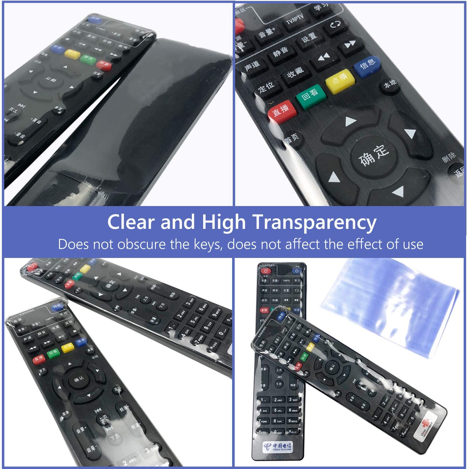 5/10/20Stck Transparente Schrumpfen Film Tasche Haushalt Klimaanlage TV Fernbedienung Abdeckung Schutzhülle Staub Tasche 8*25cm 6*25cm