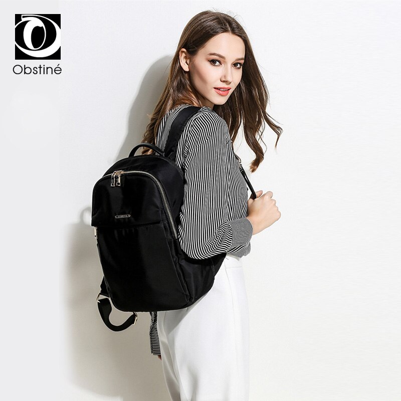 Große Business Weibliche Rucksack Laptop 15,6 zoll Wasserdichte Frauen Rucksäcke für Reise Schwarz Rucksack Tasche Luxus Bagpack für Mädchen