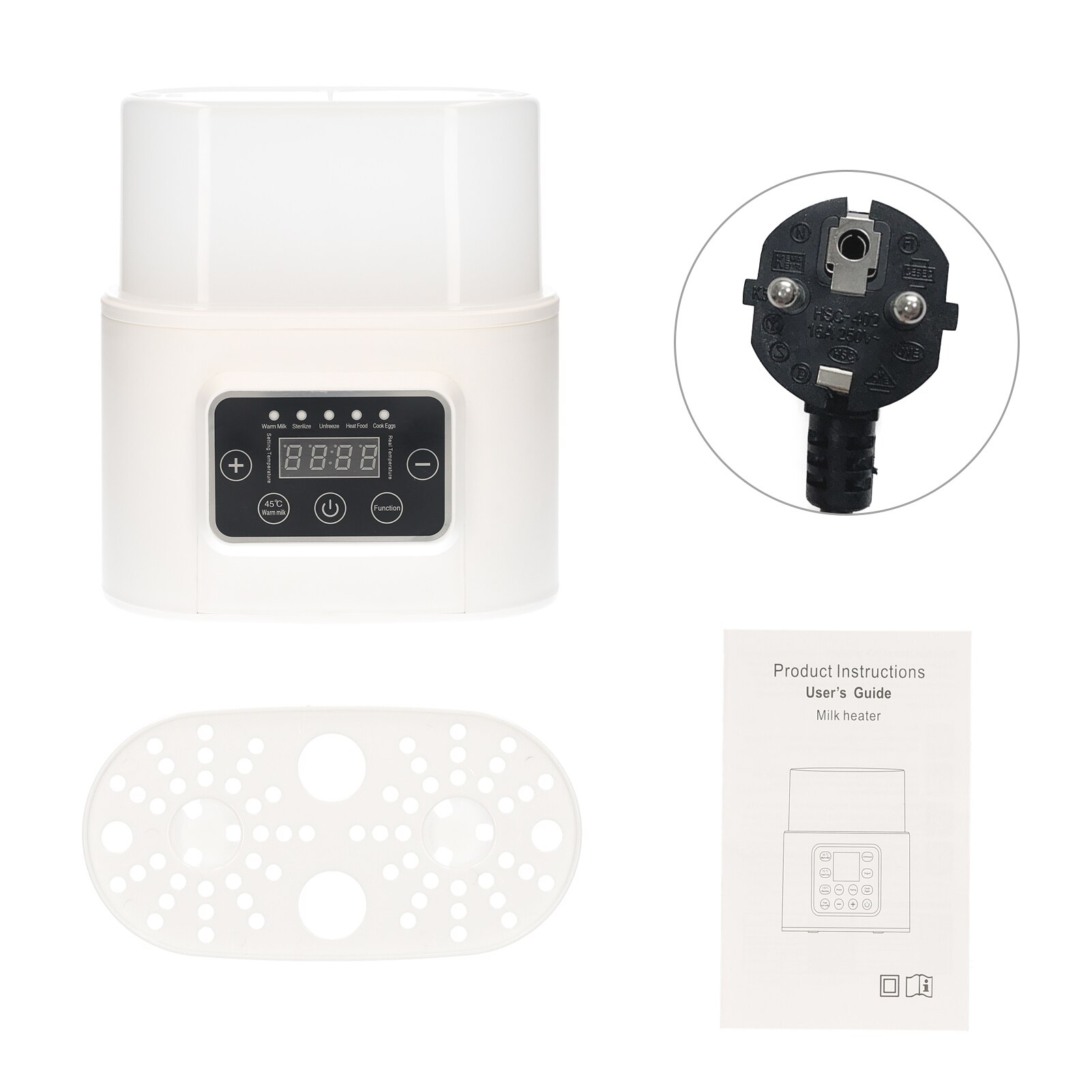 Baby Bottle Warmer 5-in-1 Digital Baby Food Warmer with Timer Digital Display Double Bottle Portable Warmer for Breastmilk: EU Plug