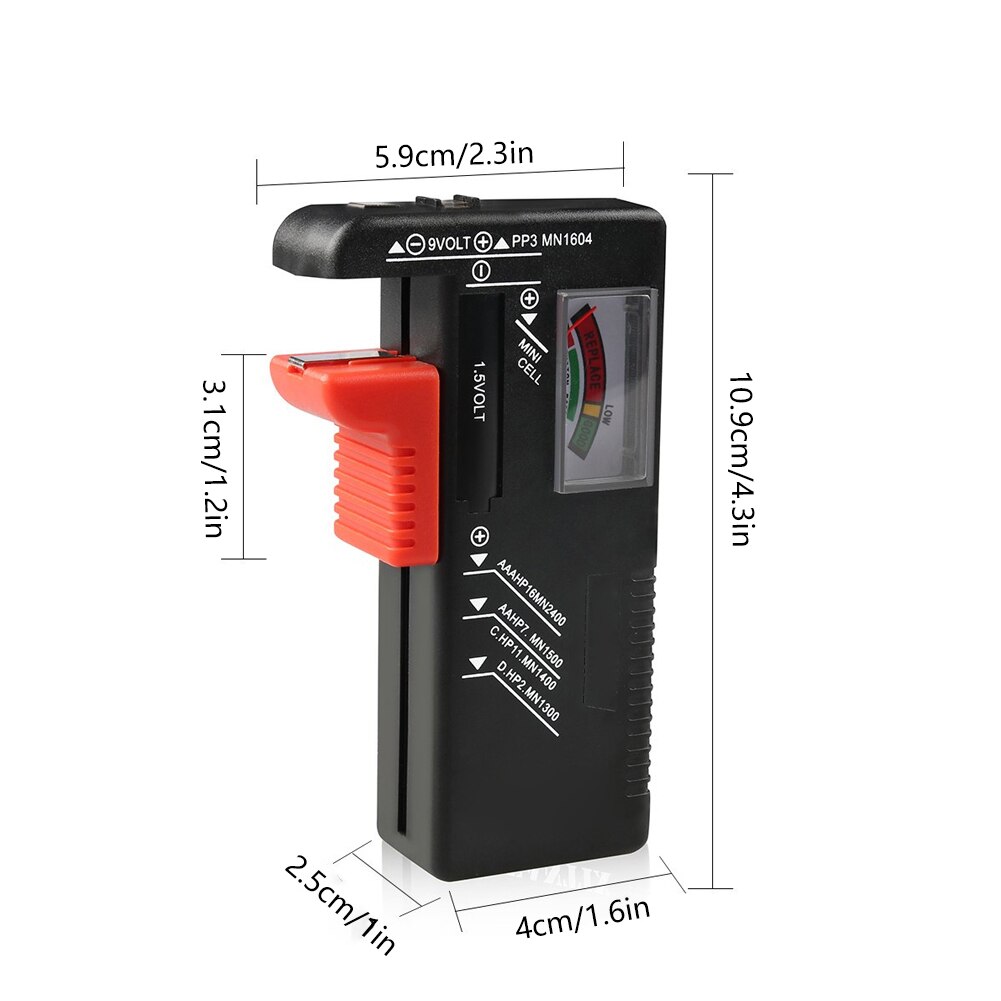 Digital Lithium Battery Capacity Tester Checkered Load Household Analyzer Display Check AAA AA Button Cell Universal Test BT-168