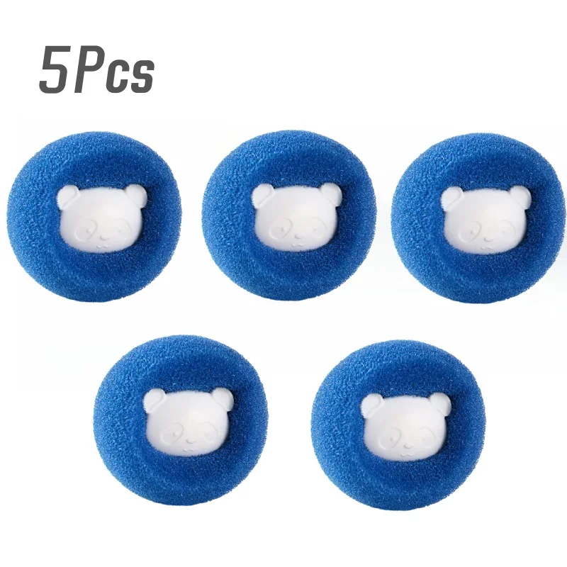Kit de bolas de esponja para lavandería, 4/6/8 Uds., para lavadora, bolas reutilizables para quitar el pelo de mascotas, limpieza del hogar, recolector de pelusas y pelusas