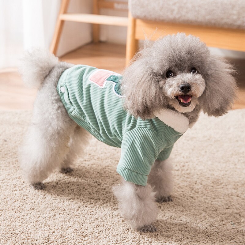Cute Cactus Pet Clothes Dog Coat Jacket for Dogs Costume Winter Warm Dog Clothes Corduroy Dogs Pets Clothing for Dogs