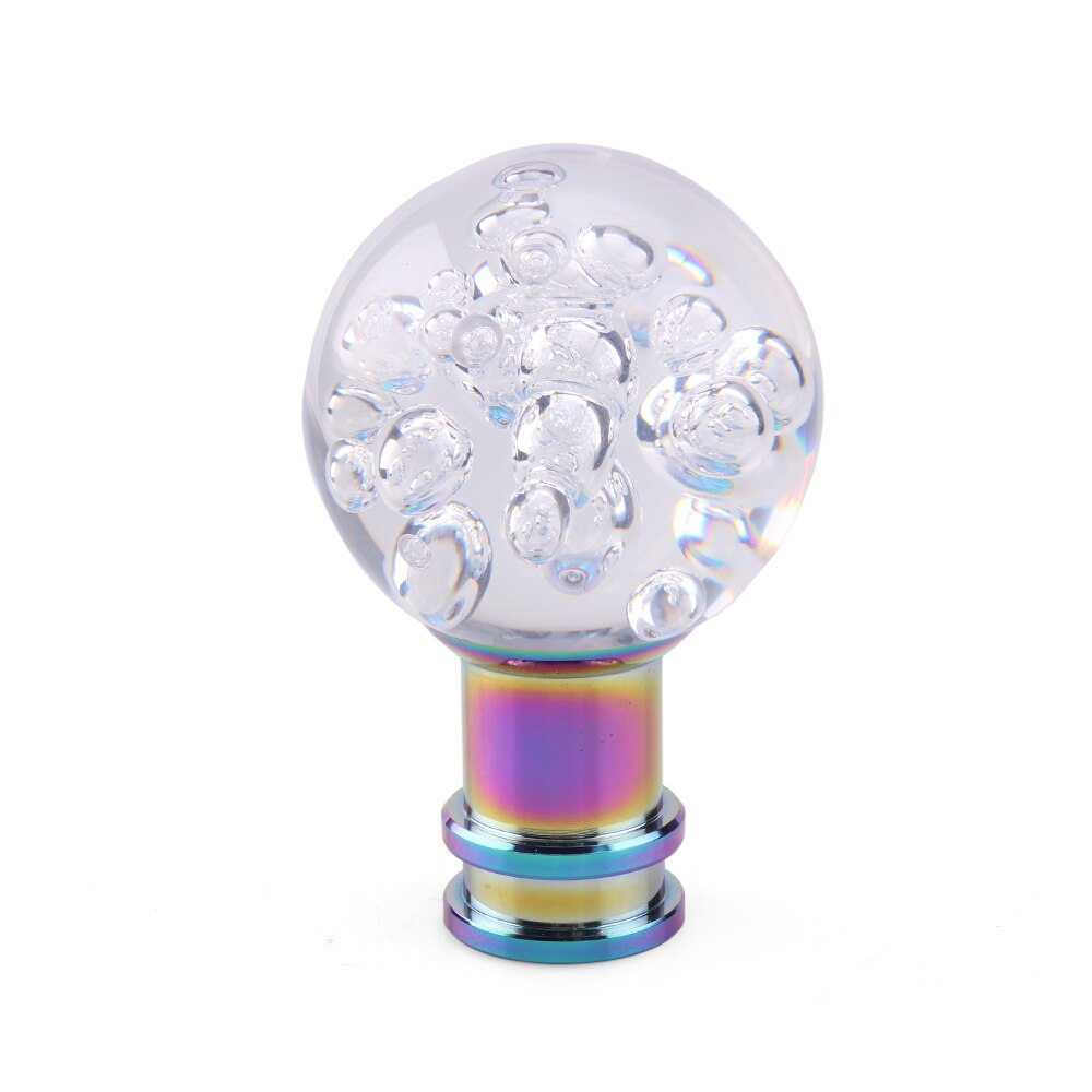 Car Gear Shift Knob Acrylic Transparent Pink Gear Stick Lever Change Knob	AccessoriesAuto Modified Parts SFN081