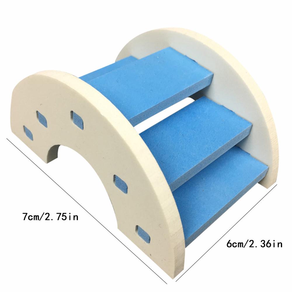 Columpio colgante para hámster, jaula de madera para loro, juguete para hámster, Chinchilla, ratón, accesorios para mascotas, suministros, novedad: Gris oscuro