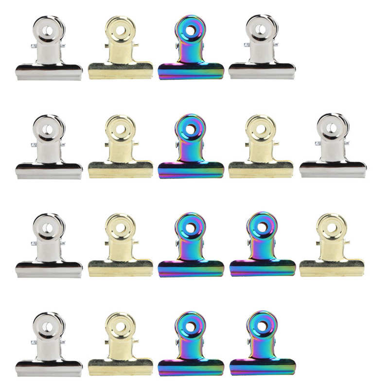 18pcs Nail Extension Clip Stainless Steel Pinching Fixing Clamp Paper Clips Multi Function Extension Manicure Tool set: Default Title