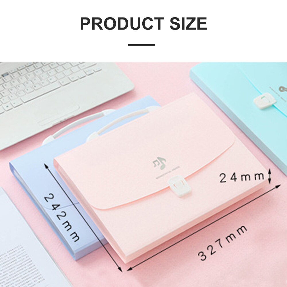 A4 Expanding File Folder 13 Grids Document Office Supplies Business Organizer Stationery File Bag Pouch Receipt Folder