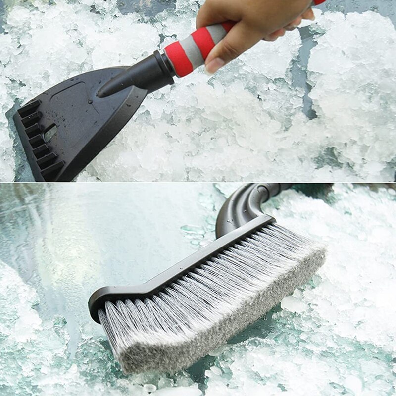 Sneeuw Borstel Met Afneembare Ijskrabber, Sneeuw Removal Tool Wasstraat Borstel Voor Auto 'S, Vrachtwagens, Suv 'S, voorruit