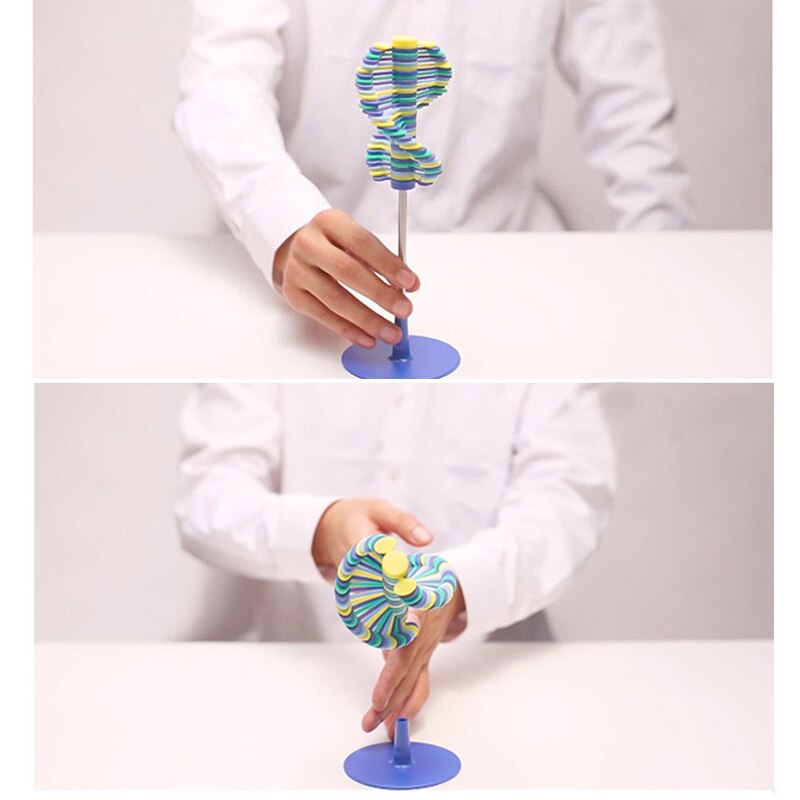 Lollipopter roterende legetøj spin dekompression børn puslespil legetøj hjem indretning