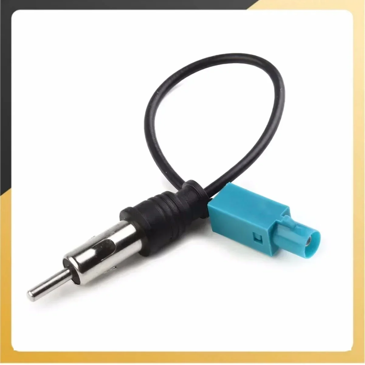 Cable de antena de Radio estéreo para coche Z macho a enchufe DIN 15cm para convertir el señal de la antena FM/AM a receptor estéreo de Radio DAB