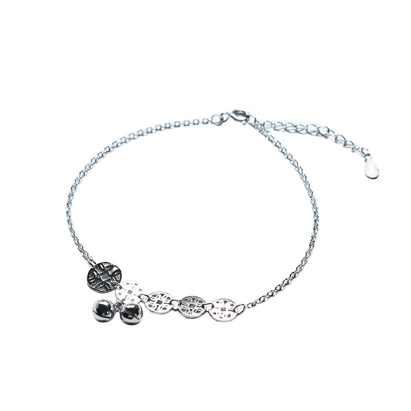 ZOBEI Minimalistischen 925 Sterling Silber Kreis Armbinde Für Frauen Runde Geometrische Metall Kette Feine Schmuck Party Geburtstag