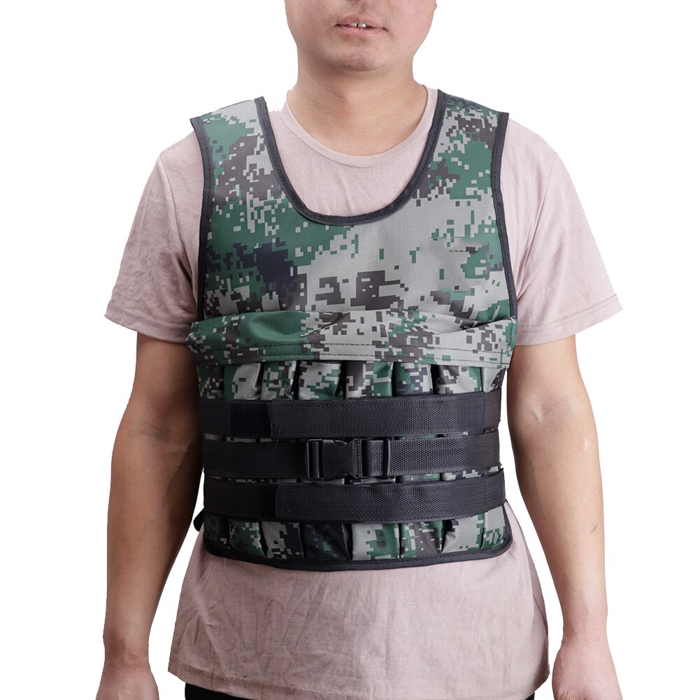 Adulte 20kg chargement pondéré gilet réglable sable gilet pour boxe entraînement Fitness équipement gilet veste sable vêtements