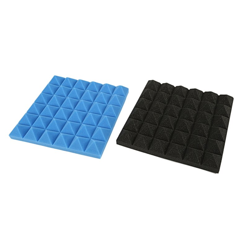 Charcoal Acoustic Foam Tiles Soundproofing Foam Panels Studio Sound Padding 2 x 10 x 10 Inch
