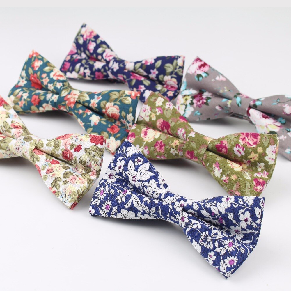 Stil butterfly herre smoking bomuld farverig sommerfugl blomster rose paisley bowties bryllup fest afslappet cravat butterfly