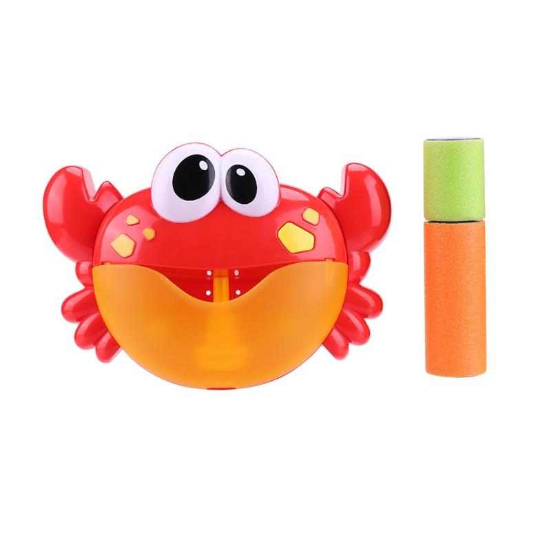 Boble maskine let elektrisk legetøj lave boble krabber sjov musik bad pool baby børn udendørs svømning badekar sæbe maskine legetøj: 04