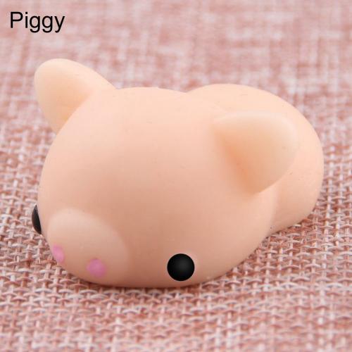 Cute Soft White Seal Stress Relieve Squeeze Healing Toy Adult Kids: Piggy