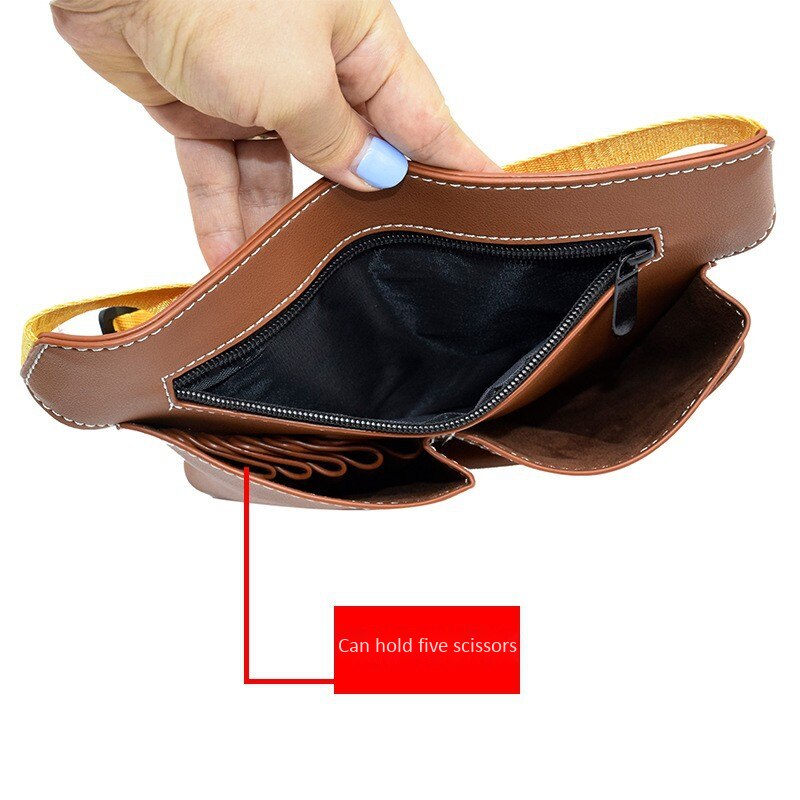 Lederschere Tas - Friseur Haarstylist Werkzeugtasche - PU Leder Hülle