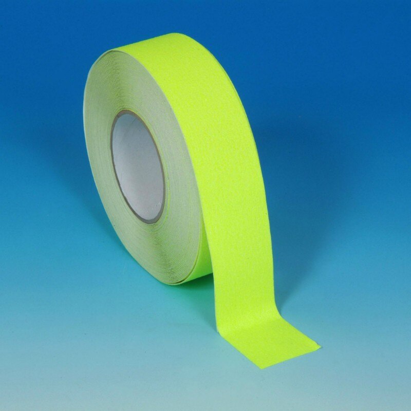 Nastro termosaldabile (con ferro da stiro) giallo fluorescente 25mm x 2 MT