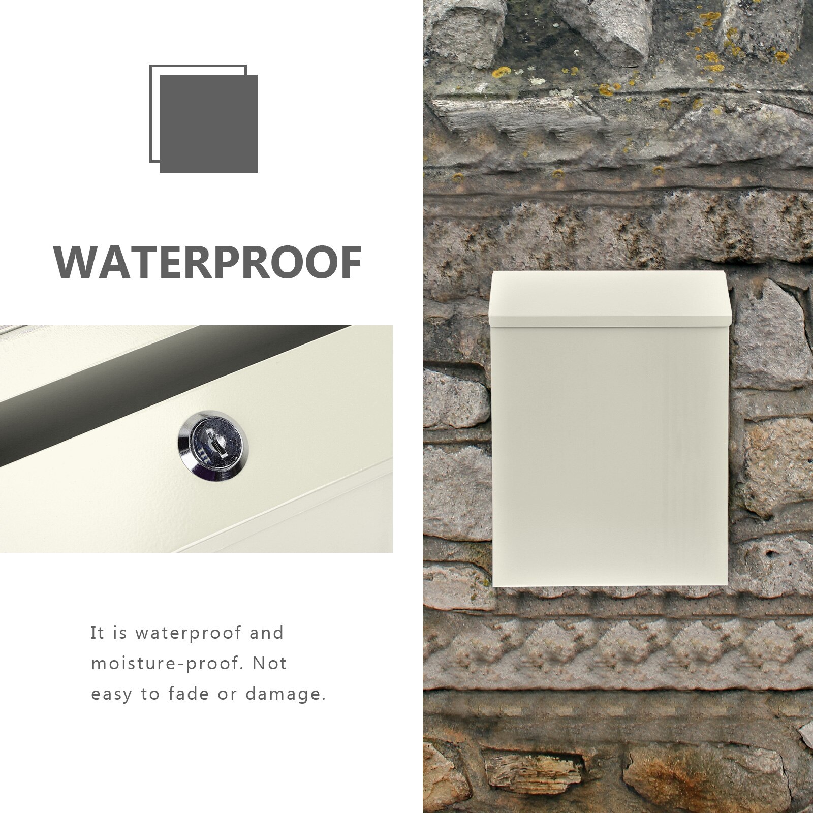 Wall Mounted Mail Box Letter Mail Box Pastoral Style Mailbox Letter Box