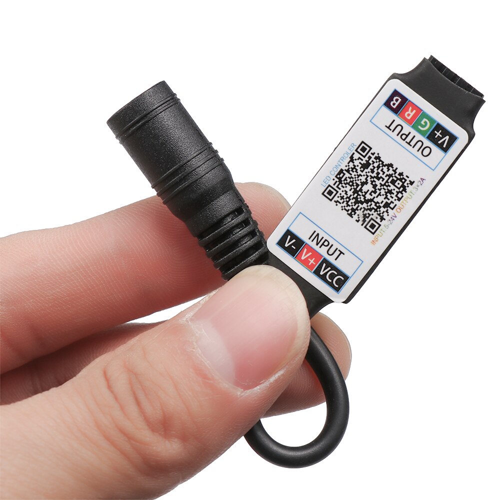 Mini Handige Led Bluetooth Rgb Strip Licht Controller Draadloze Smart Telefoon Controle Dc 5-24V 6A Voor Rgb 3528 5050 Strip